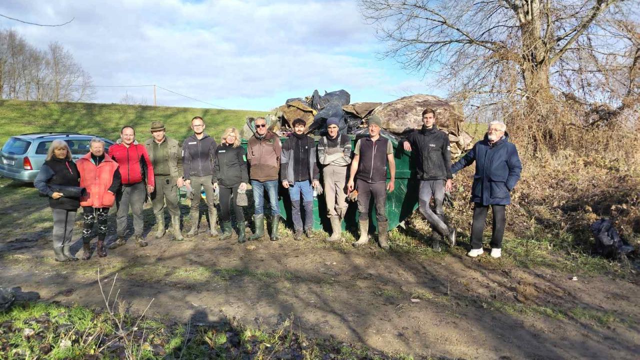 DANUBEPARKS alluvial forest cleanup action in Mura-Drava Regional Park